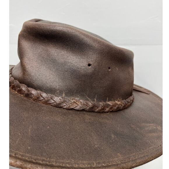Minnetonka Unisex Brown The Fold Up Hat / Size- Large - Picture 5 of 10